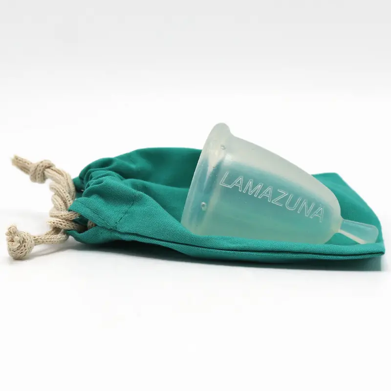 Lamazuna Menstrual Cup Teal Pouch 2