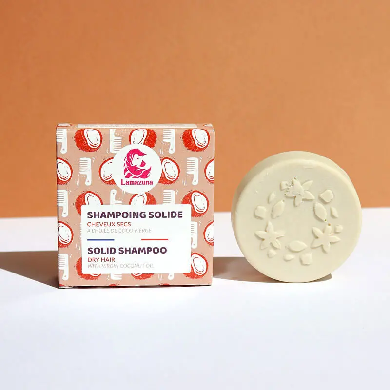 Lamazuna Solid Shampoo Dry Hair - Coconut And Vanilla 1