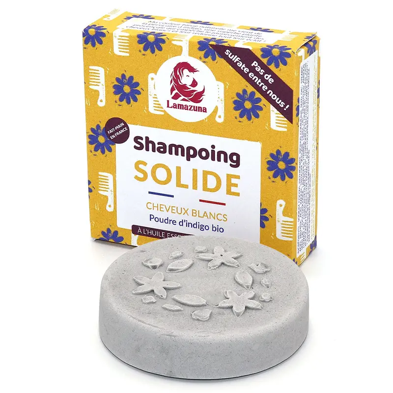 Lamazuna Solid Shampoo White & Bleached Hair - Indigo Powder 2