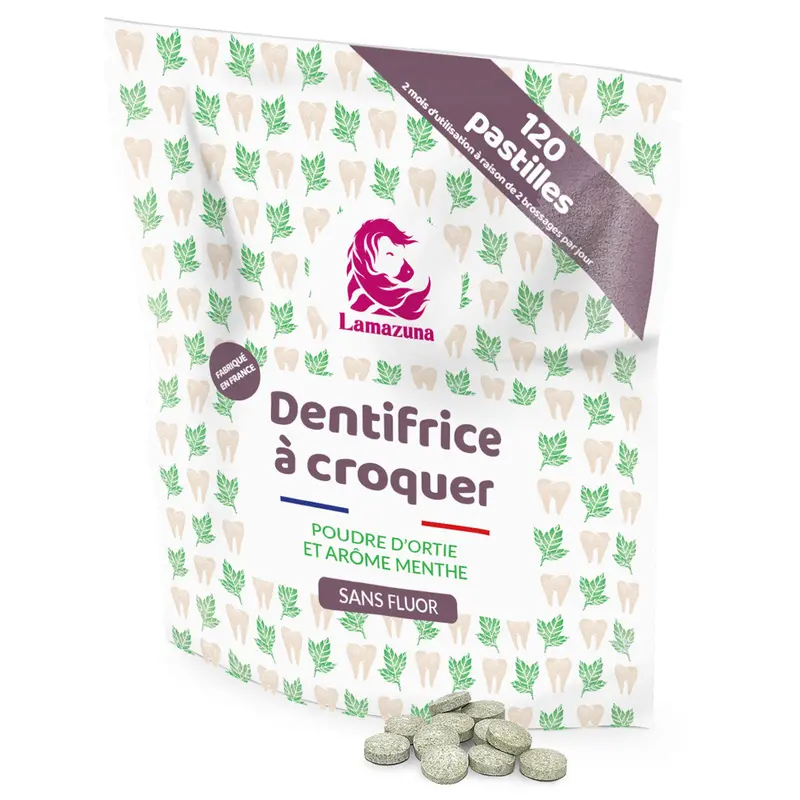 Lamazuna Toothpaste Tablets - Nettle & Mint 1