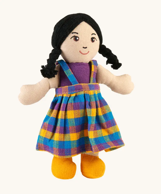Lanka Kade Asian Girl Doll - White Skin, Black Hair 1