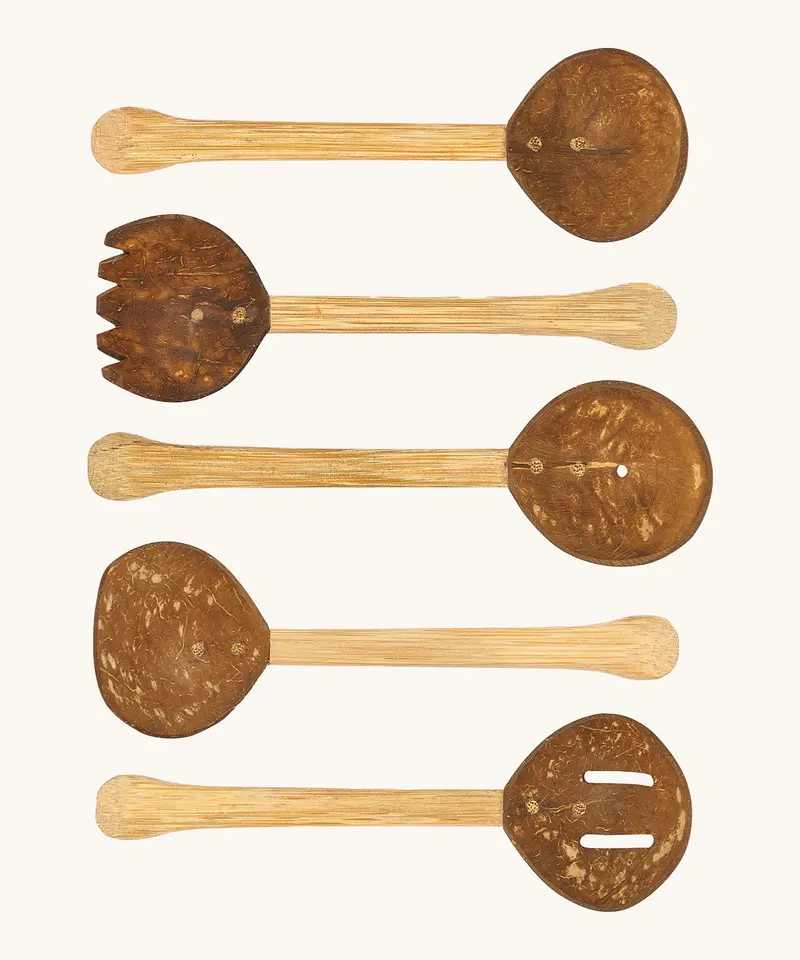 Lanka Kade Coconut Shell Utensil Playset 1