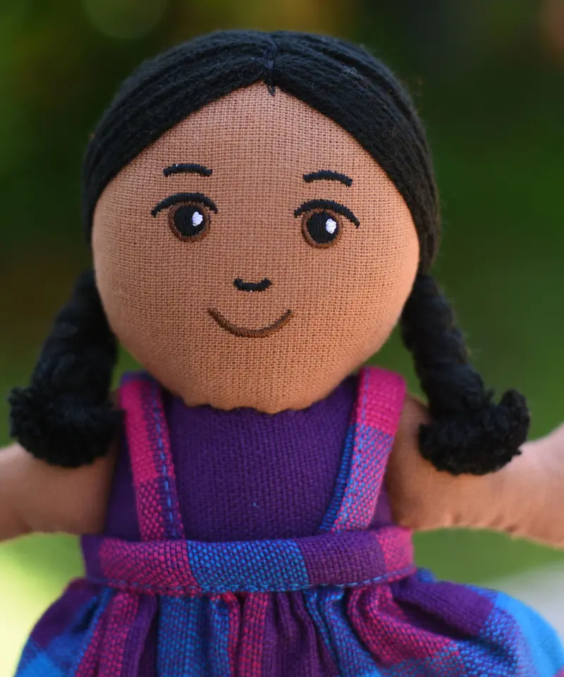 Lanka Kade Girl Doll - Brown Skin, Black Hair 2