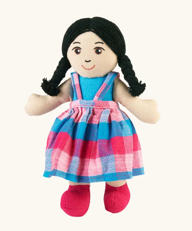 Lanka Kade Girl Doll - White Skin, Black Hair 1
