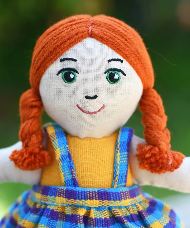Lanka Kade Girl Doll - White Skin, Red Hair 2