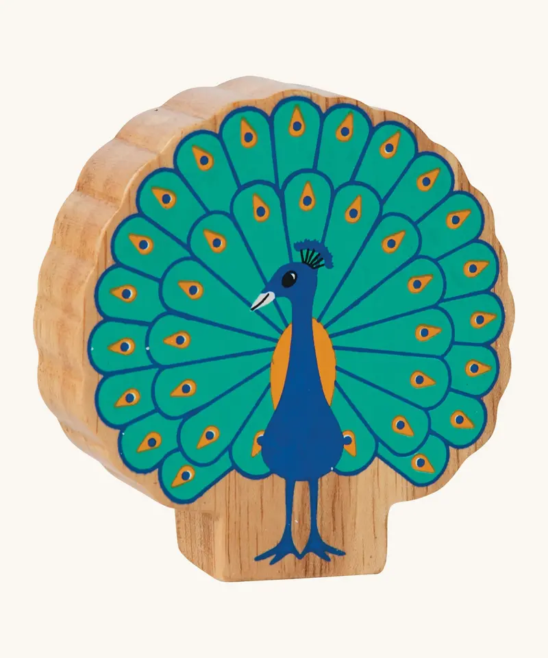 Lanka Kade Green & Blue Wooden Peacock 1