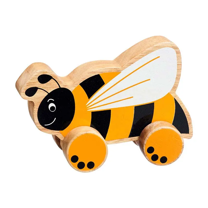 Lanka Kade Push Along Bee Wooden Toy 1