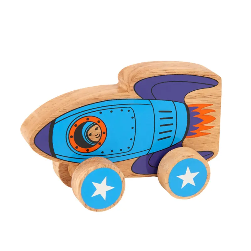 Lanka Kade Push Along Blue Rocket 1