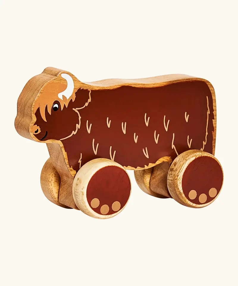 Lanka Kade Push-Along Highland Cow 1