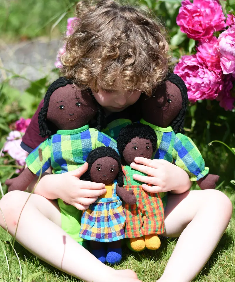 Lanka Kade Rag Doll Dad - Black Skin, Black Hair 2