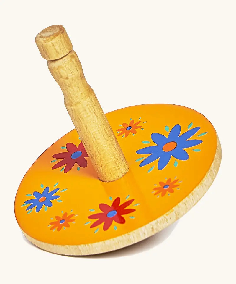 Lanka Kade Spinning Top - Yellow Flower 1