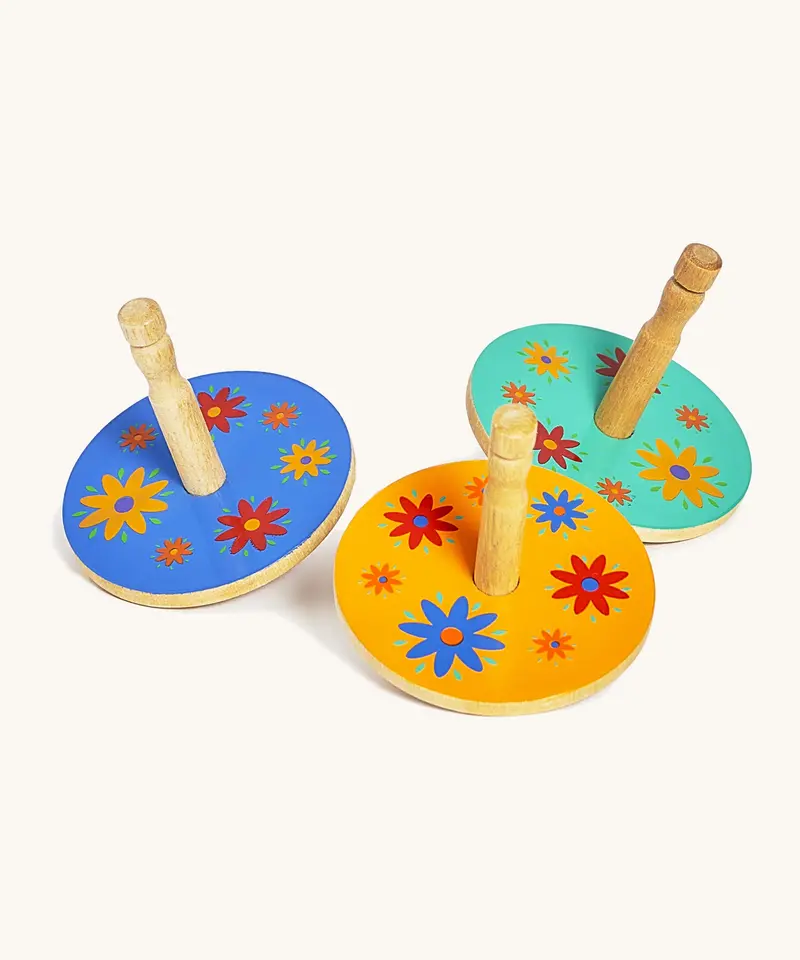 Lanka Kade Spinning Top - Yellow Flower 2