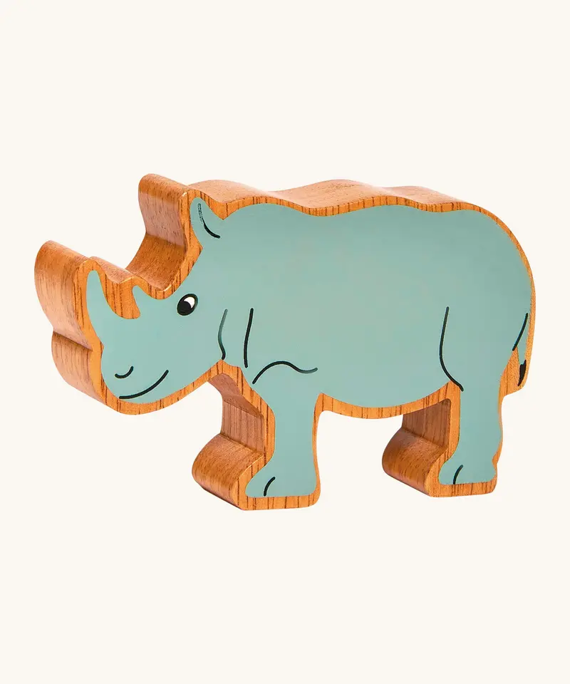 Lanka Kade Wooden Grey Rhino 1