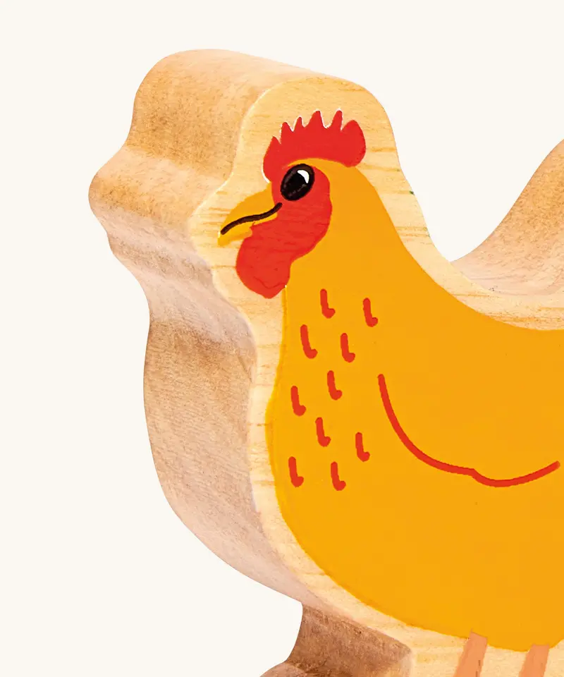 Lanka Kade Wooden Orange Hen 2