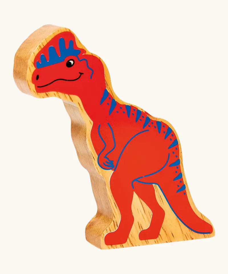 Lanka Kade Wooden Red Dilophosaurus 1