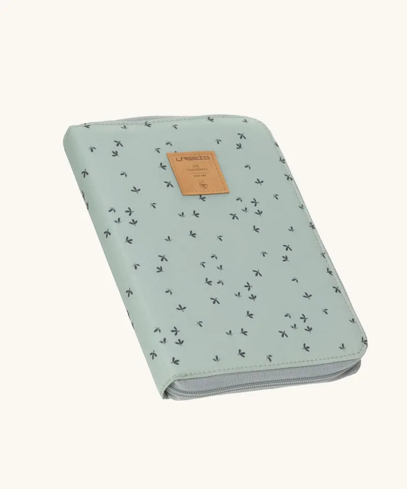Lassig Document Organiser Wallet - Floral Mint 1