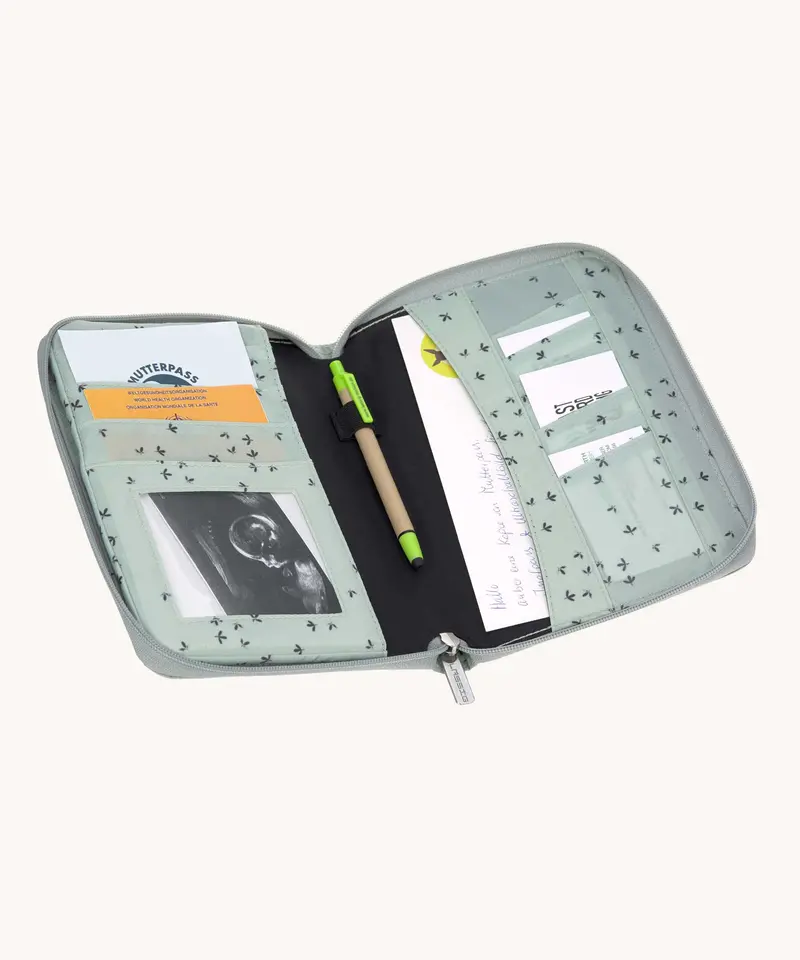 Lassig Document Organiser Wallet - Floral Mint 2