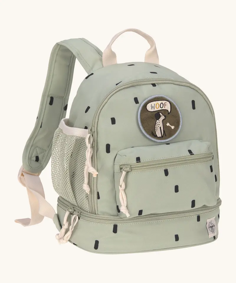 Lassig Kids Mini Backpack - 'Happy Prints' Olive 1