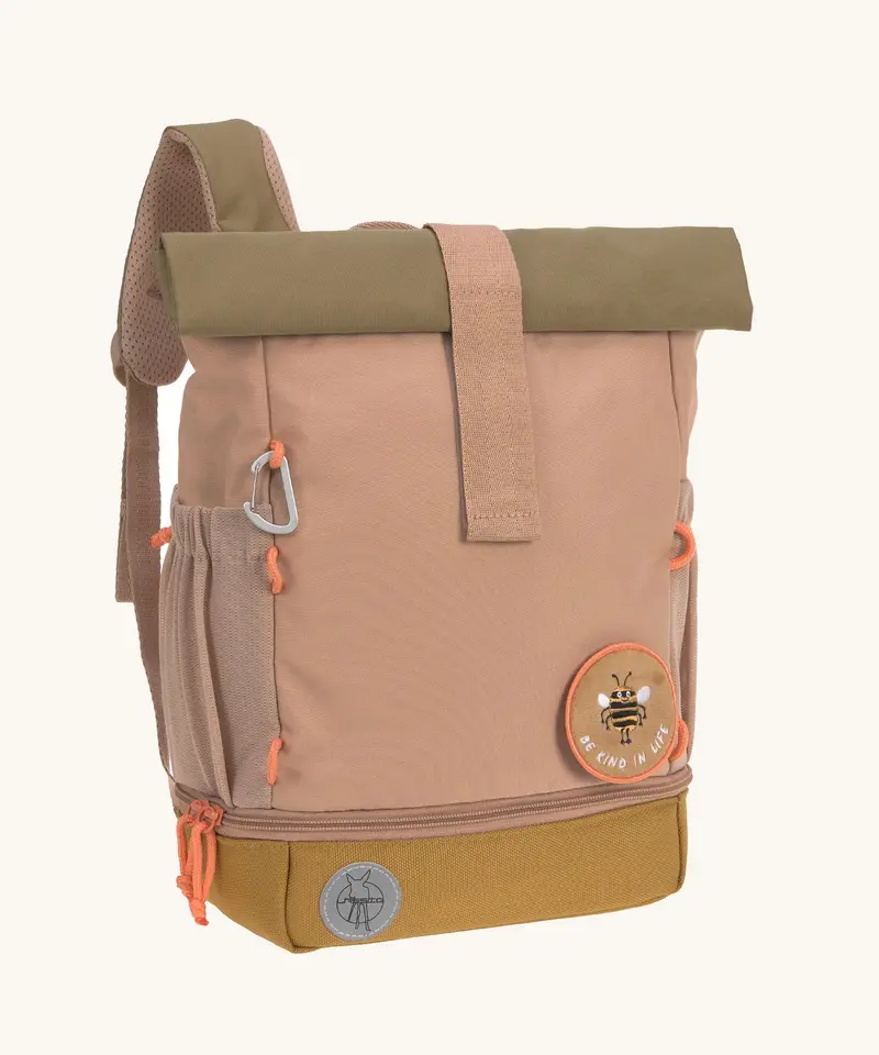 Lassig Kids Mini Rolltop Backpack - Nature Hazelnut 1