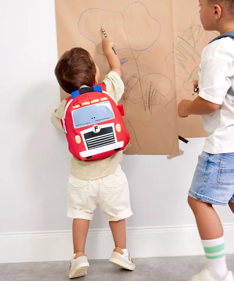 Lassig Kids Tiny Backpack - Fire Engine 2