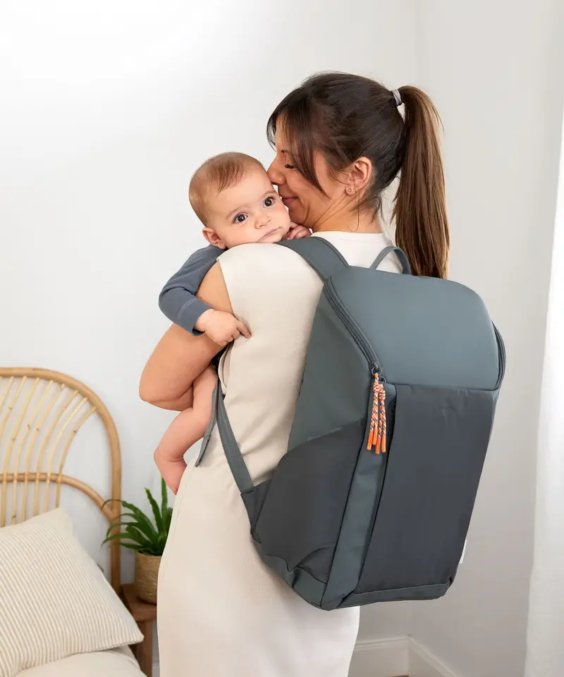 Lassig Slender Up Nappy Backpack - Reflective Anthracite 2