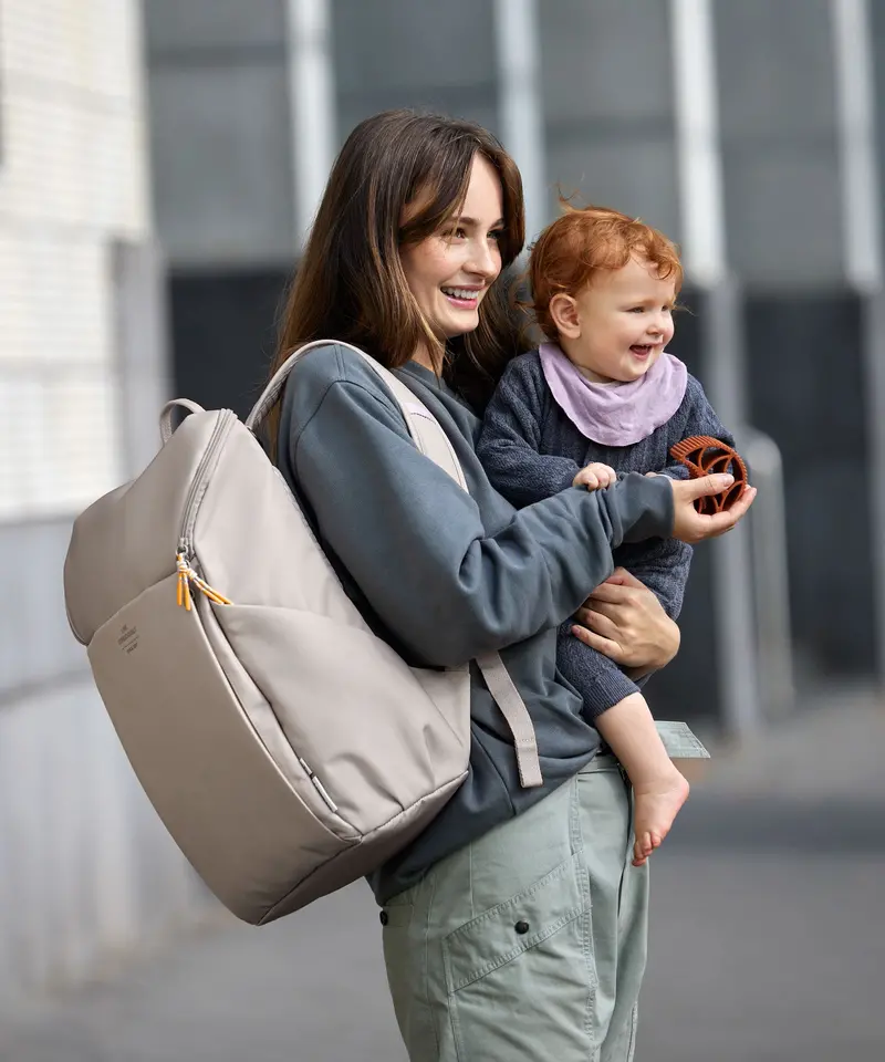Lassig Slender Up Nappy Backpack - Taupe 2