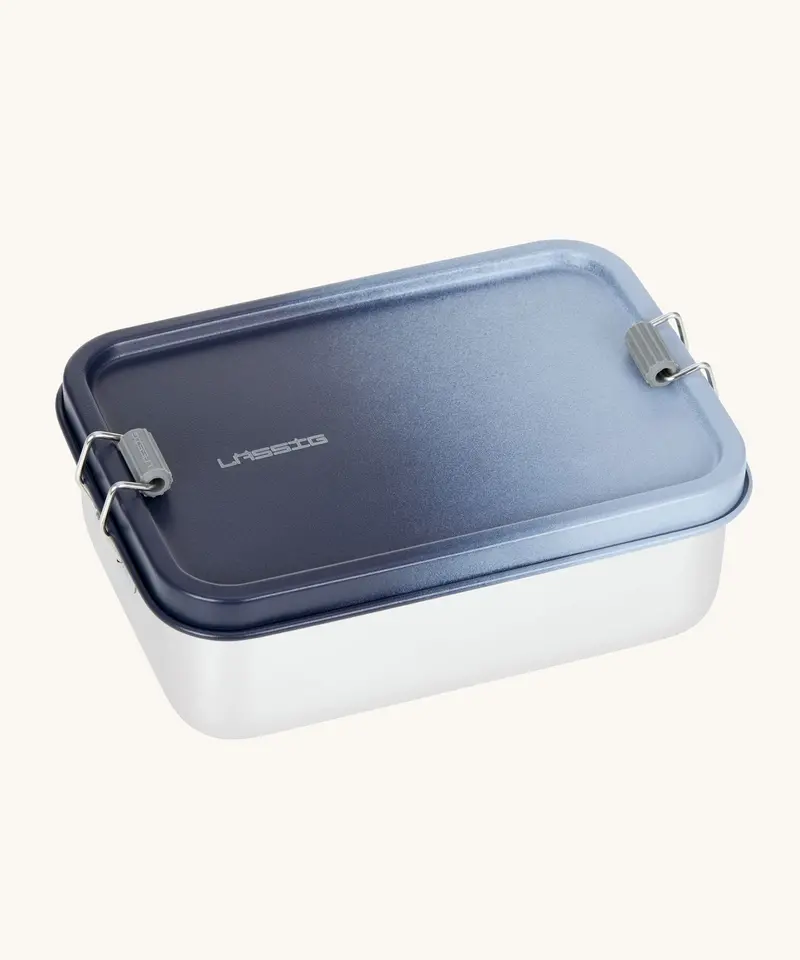 Lassig Stainless Steel Lunchbox - Dark Blue 1