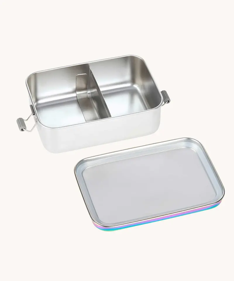 Lassig Stainless Steel Lunchbox - Iridescent Rainbow 2