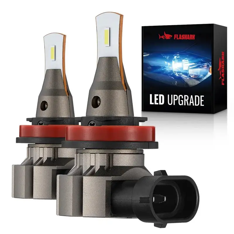 Lf1 H11/H8/H16 Led Fog Light Bulbs 6000K 5500Lm White 2Pcs 1