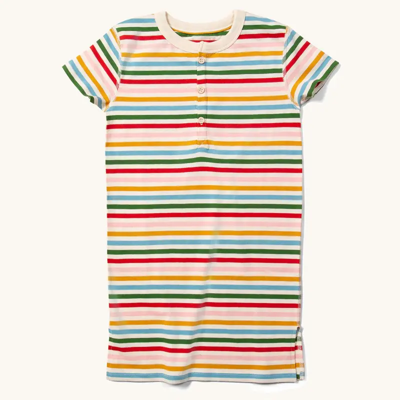 Lgr Adaptive Easy Feeding Rainbow Striped Henley Tunic 1