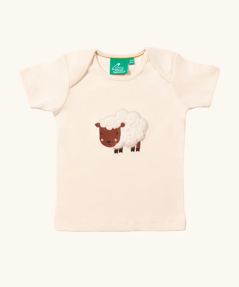 Lgr Counting Sheep Applique Short Sleeve T-Shirt 1