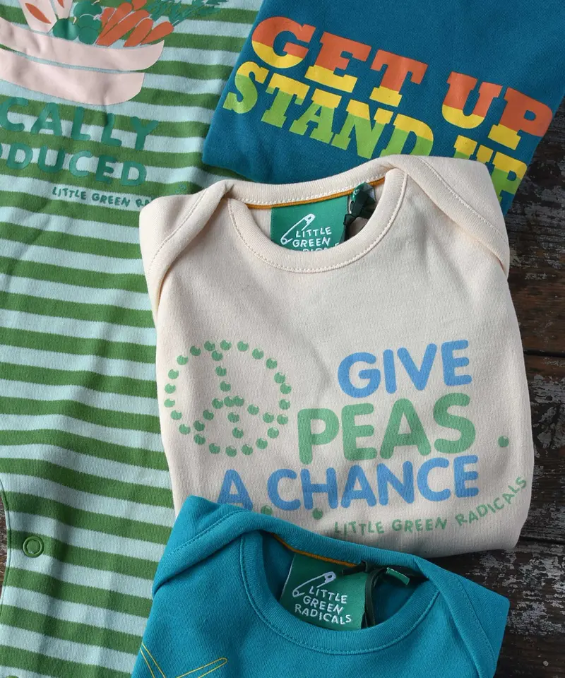 Lgr Give Peas A Chance Babygrow 2