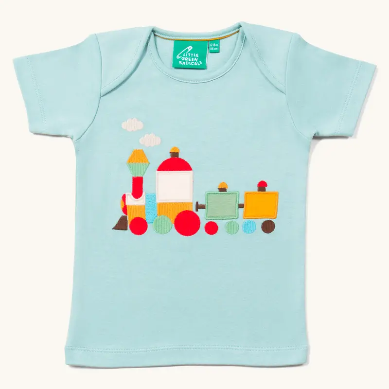 Lgr Little Train Applique Short Sleeve T-Shirt 1