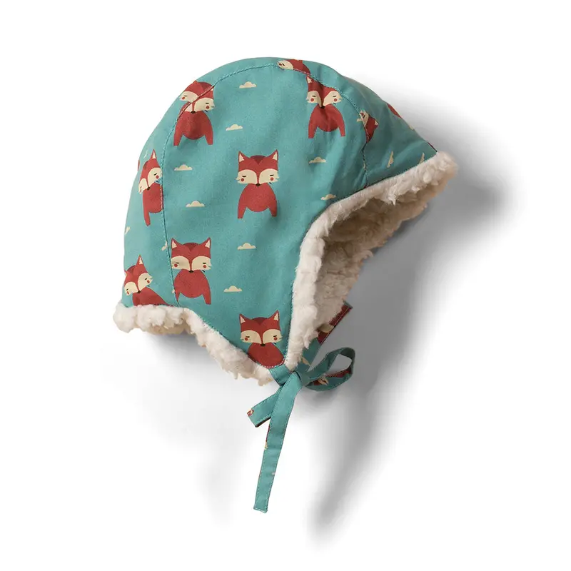 Lgr Night Time Foxes Sherpa Hat 1