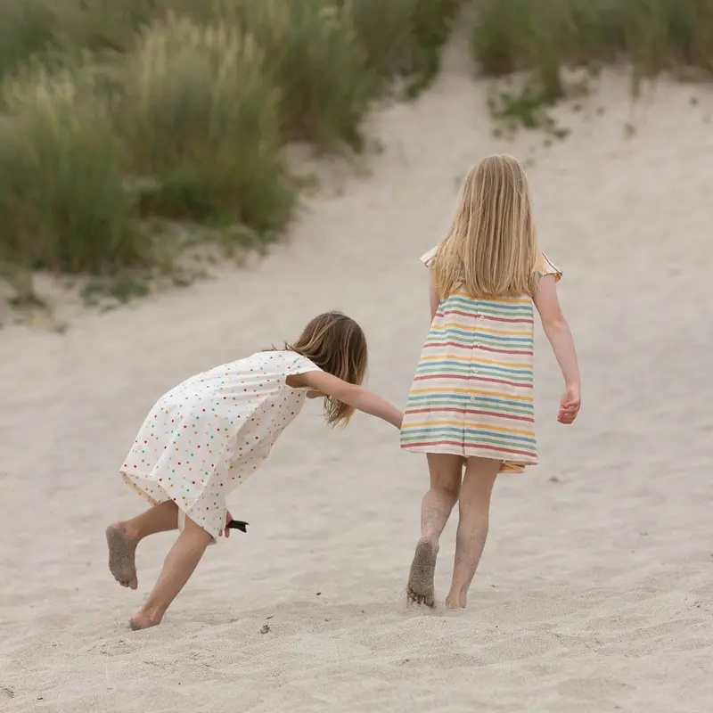 Lgr Rainbow Striped Smocked Dress 3