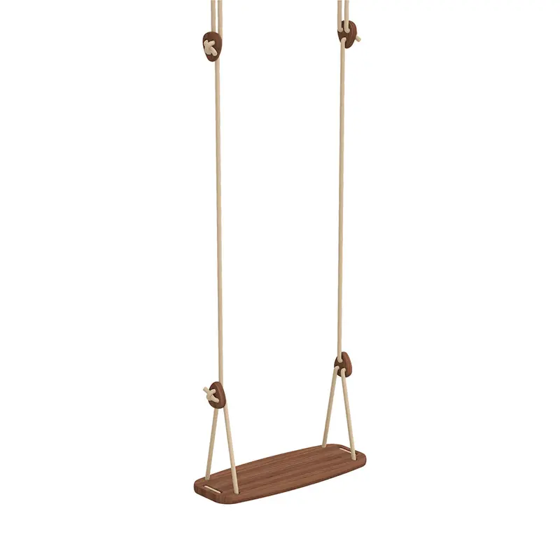 Lillagunga Walnut Classic Swing - Beige Rope 1