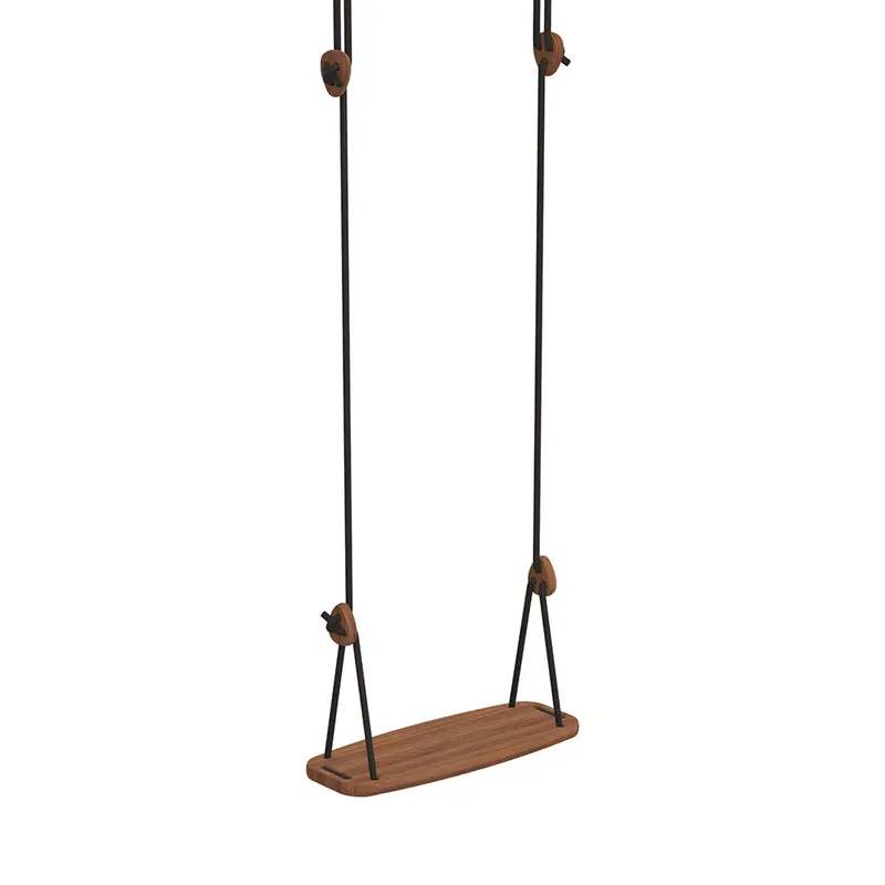 Lillagunga Walnut Classic Swing - Black Rope 1