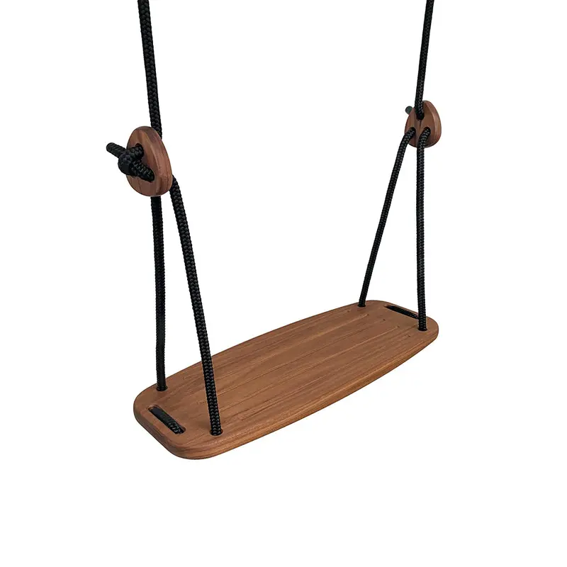 Lillagunga Walnut Classic Swing - Black Rope 2