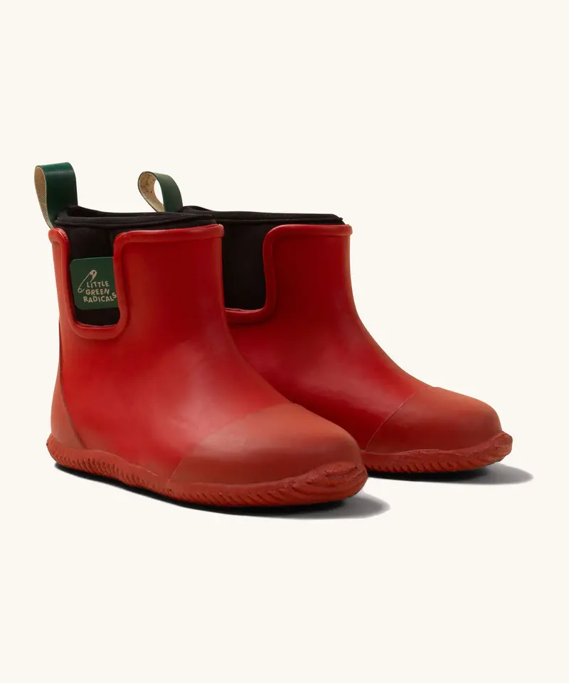 Little Green Radicals Ankle Wellington Boots - Red 1