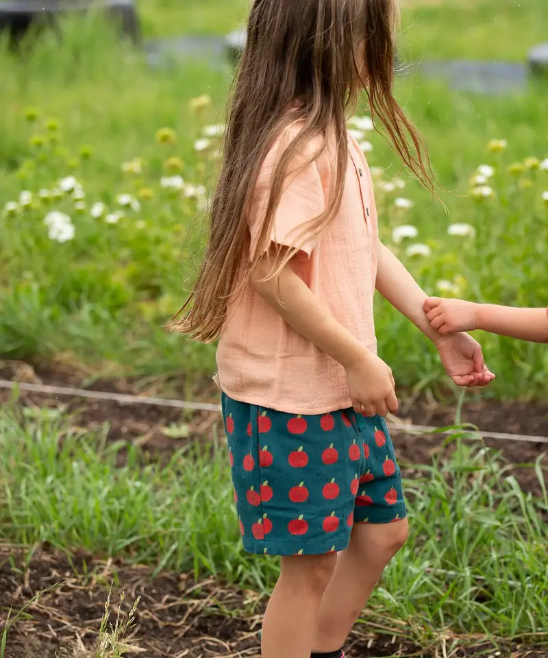 Little Green Radicals By The Sea Shorts - Apple Blue 2