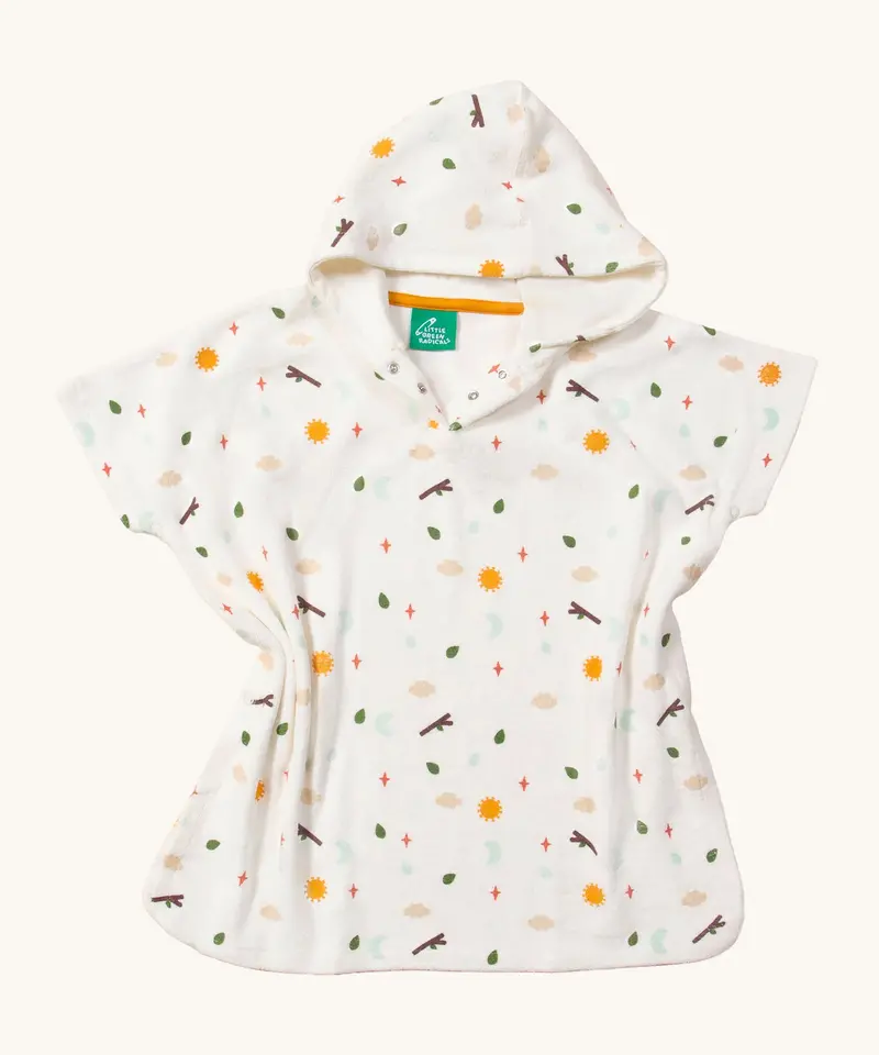 Little Green Radicals Children's Hooded Beach Towel Poncho - Adventure 1