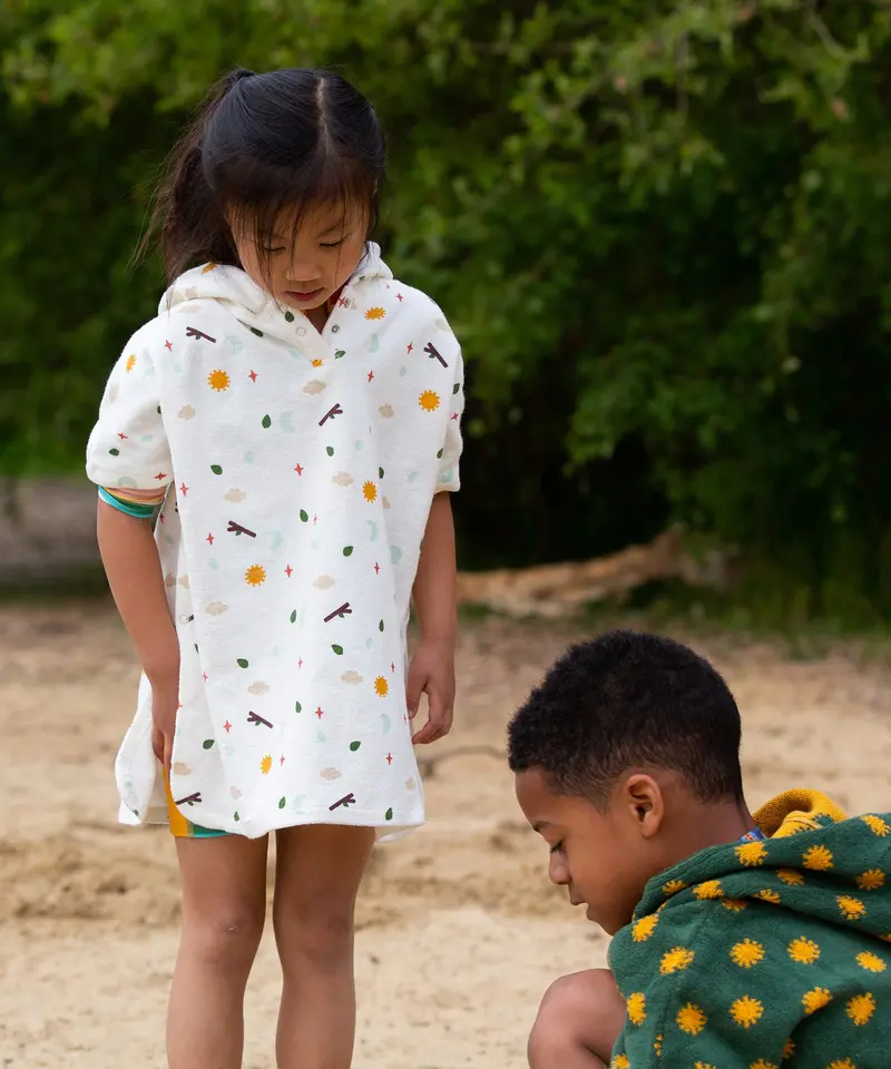 Little Green Radicals Children's Hooded Beach Towel Poncho - Adventure 2