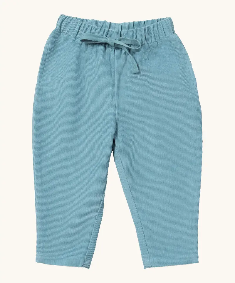 Little Green Radicals Cord Comfy Trousers - Pale Blue 1