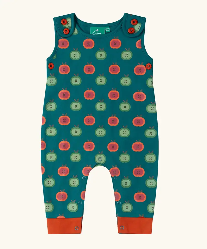 Little Green Radicals Everyday Dungarees - Apple Picking 1