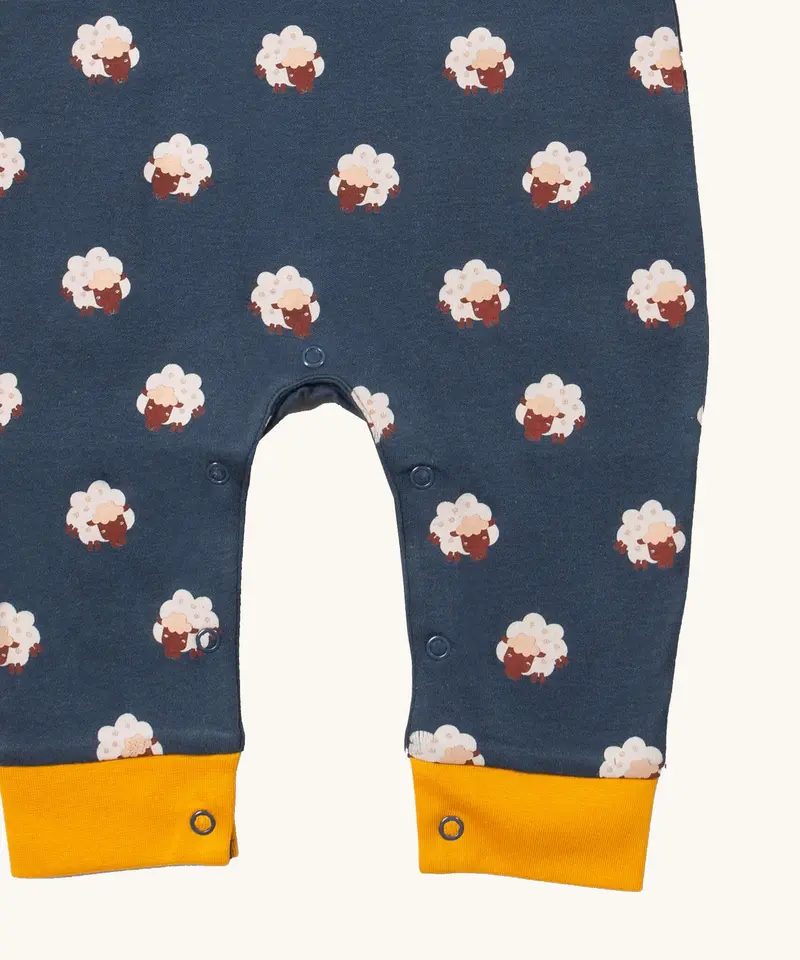 Little Green Radicals Everyday Dungarees - Sleeping Sheep 3