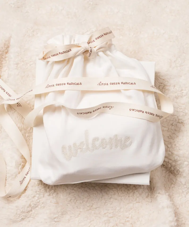 Little Green Radicals 'Hello World' Baby Gift Set - White 3