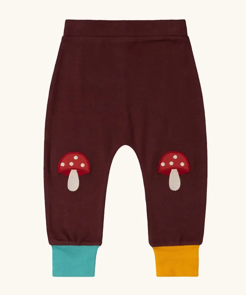 Little Green Radicals Knee Patch Joggers - Toadstool 1