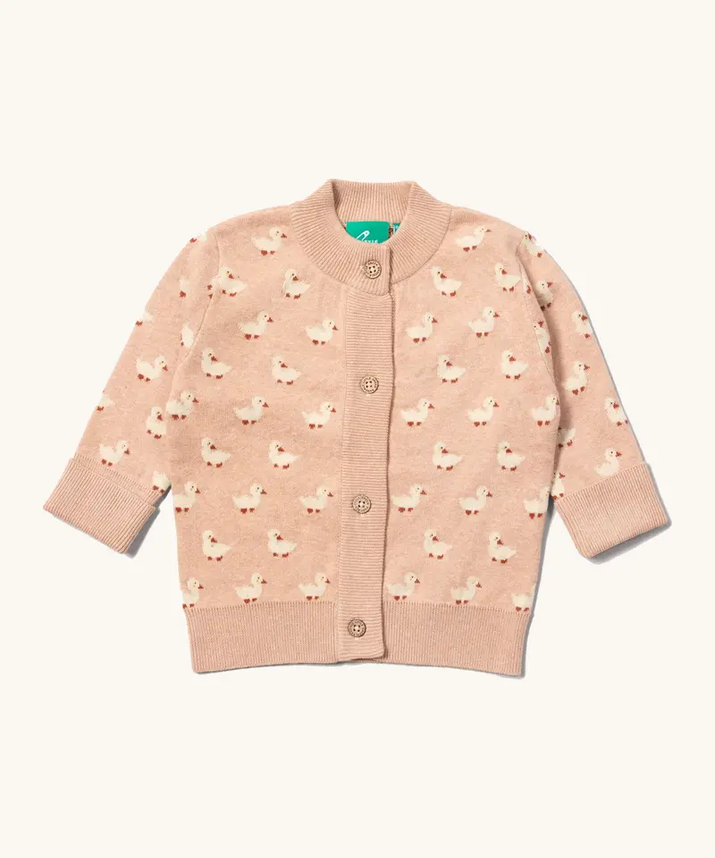Little Green Radicals Knitted Cardigan - Puddle Ducks 1
