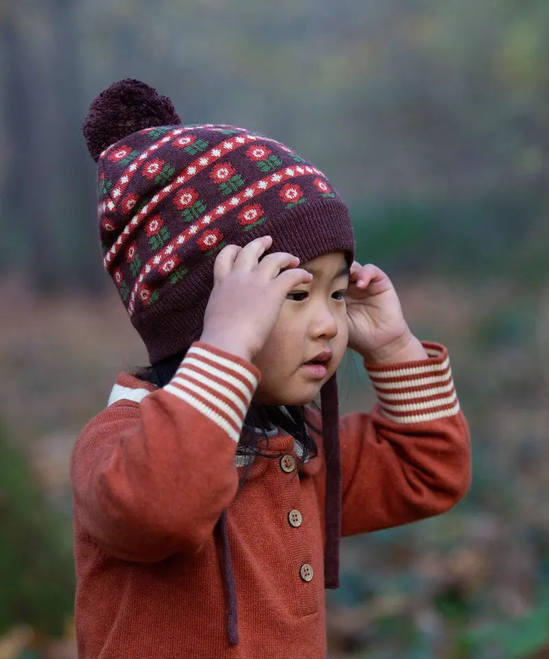 Little Green Radicals Knitted Collar Dress - Ginger 2