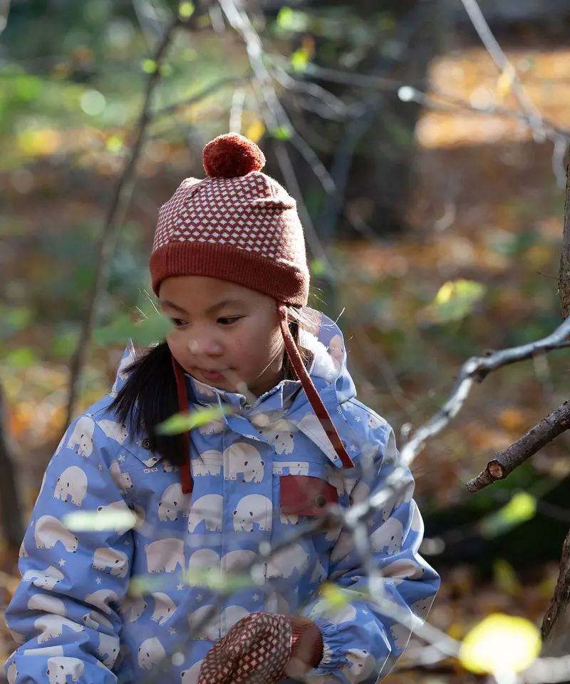 Little Green Radicals Knitted Hat - Ginger Diamonds 4